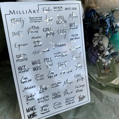 Слайдер-дизайн MilliArt Nails Металл MTL-006 MTL-006 - фото 14739
