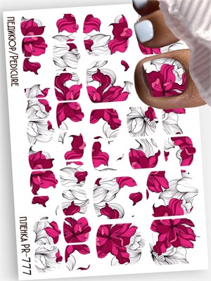 Пленки для педикюра 9,5*13,5 см PR-777 PR-777