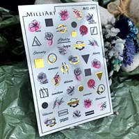 Слайдер-дизайн MilliArt Nails Металл MTL-010 gold MTL-010 gold
