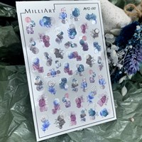 Слайдер-дизайн MilliArt Nails Металл MTL-012 silver MTL-012 silver