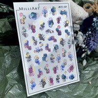 Слайдер-дизайн MilliArt Nails Металл MTL-012 gold MTL-012 gold