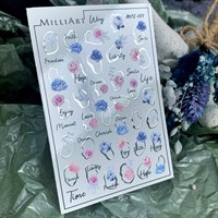 Слайдер-дизайн MilliArt Nails Металл MTL-013 silver MTL-013 silver
