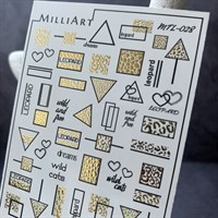 Слайдер-дизайн MilliArt Nails Металл MTL-028 MTL-028