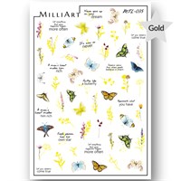 Слайдер-дизайн MilliArt Nails Металл MTL-035 MTL-035