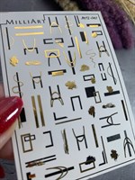 Слайдер-дизайн MilliArt Nails Металл MTL-042 MTL-042