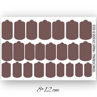 Пленки однотонные для ногтей 9*13,5 B-033 16695