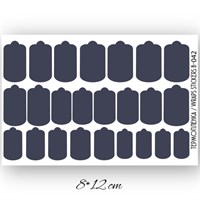 Пленки однотонные для ногтей 9*13,5 B-042 16704