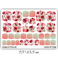 Пленки для педикюра 9,5*13,5 см PR-216 PR-216