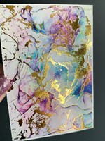 Слайдер-дизайн фольгированная акварель NF-012 Gold NF-012 Gold