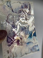 Слайдер-дизайн фольгированная акварель NF-009 Silver NF-009 Silver